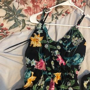 Tropical Print F21 Jumpsuit